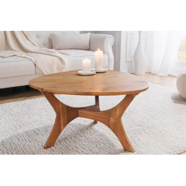 Invicta Stolik kawowy ARCHITECTURE miodowa akacja 70cm / 43739