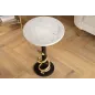 Invicta WILDLIFE Stolik kawowy SNAKE biały marmuru 50cm / 44831