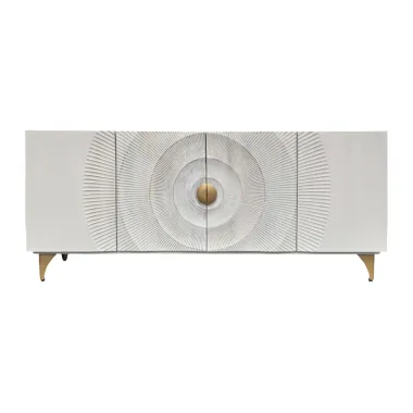 Invicta Komoda GOLDEN SUNSET białe mango 177cm / 45642