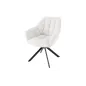 Invicta Fotel obrotowy Papillon biały Bouclé 180°/ 44591 Invicta Fotel obrotowy Papillon biały Bouclé 180°/ 44591