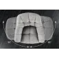 Invicta Fotel obrotowy Papillon szary BOUCLÉ 180°/ 44593