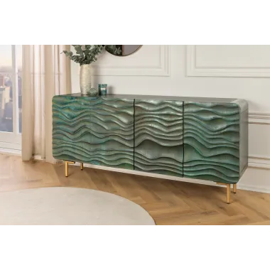 Invicta Komoda WAVE turkusowe mango 160cm / 45635