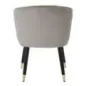 Fotel tapicerowany PARIS Szary/Złoty 62 x 58 x 78cm / 142338000G
