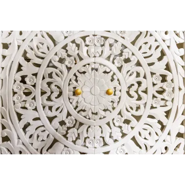 Invicta Komoda wysoka orientalna Marrakech białe mango 110 cm / 43866