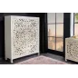 Invicta Komoda wysoka orientalna Marrakech białe mango 110cm / 43866
