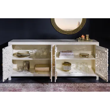 Invicta Komoda orientalna Marrakech białe mango 170 cm / 43852
