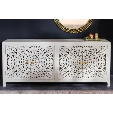 Invicta Komoda orientalna Marrakech białe mango 170 cm / 43852
