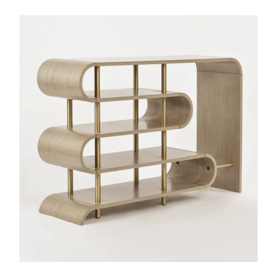 Livin Hill STILIG Konsola szary MDF złote nogi 122cm / ST962