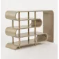 Livin Hill STILIG Konsola szary MDF złote nogi 122cm / ST962