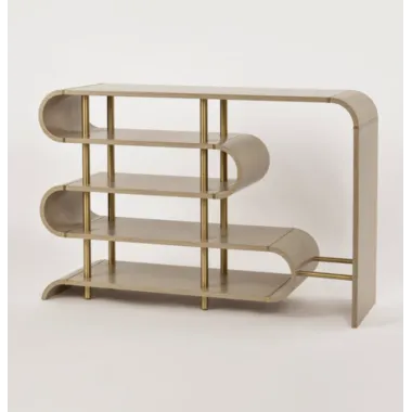 Livin Hill STILIG Konsola szary MDF złote nogi 122cm / ST962
