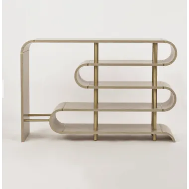 Livin Hill STILIG Konsola szary MDF złote nogi 122cm / ST962