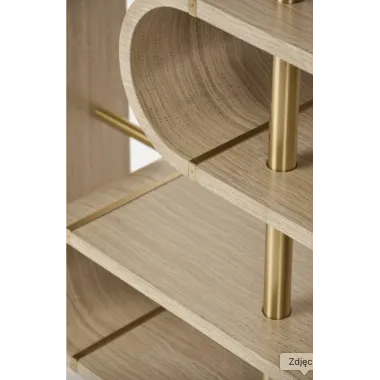 Livin Hill STILIG Konsola szary MDF złote nogi 122cm / ST962