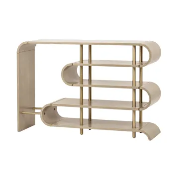Livin Hill STILIG Konsola szary MDF złote nogi 122cm / ST962