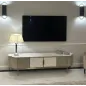 Livin Hill Szafka RTV STILIG szampańskie złoto biały marmur MDF 200cm / ST905 Livin Hill Szafka RTV STILIG szampańskie złoto biały marmur MDF 200cm / ST905