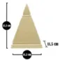 Dekoracja PIRAMIDA gold 11,5 x 11,5 x 15,5cm / 0116280000