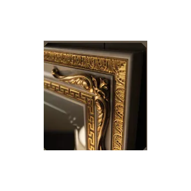 LEONARDO Włoskie lustro z ozdobna ramą 110 x 100 x 3cm / Arredoclassic