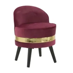 Fotel tapicerowany Mini PARIS Bordeaux Ø 45 x 62cm / 142080000B