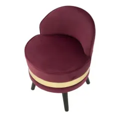 Fotel tapicerowany Mini PARIS Bordeaux Ø 45 x 62cm / 142080000B