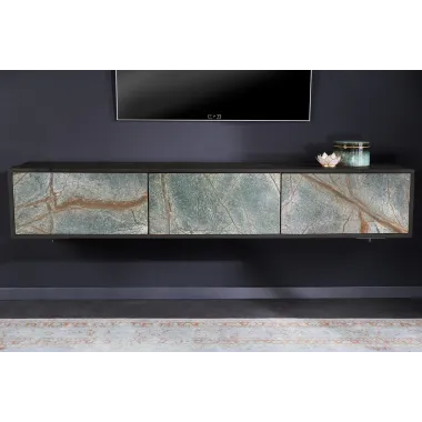 Invicta MONTAIN SOUL Szafka RTV wisząca imitacja marmuru 160cm / 43482