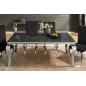 Invicta MODERN BAROCK Stół do jadalni optyka czarnego marmuru 180cm / 44366 Invicta MODERN BAROCK Stół do jadalni optyka czarnego marmuru 180cm / 44366