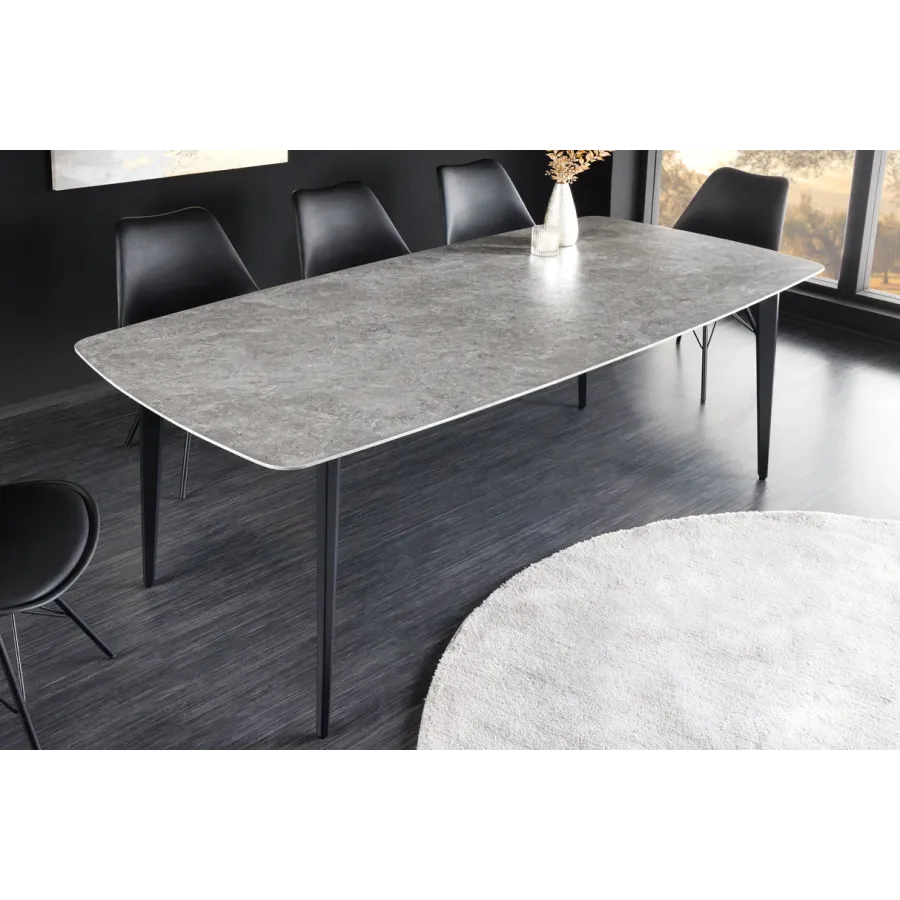 Invicta Stół ceramiczny MILANO optyka szarego marmuru 160cm / 44767