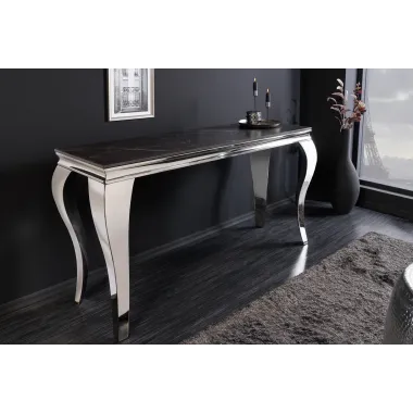 Invicta Konsola MODERN BAROCK optyka czarnego marmuru 140cm / 44367