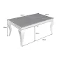 Invicta Stolik kawowy Modern Barock optyka czarnego marmuru 100cm / 44368 Invicta Stolik kawowy Modern Barock optyka czarnego marmuru 100cm / 44368