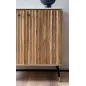 Wohnling Komoda na wino z elementami lameli akacja 95cm / WL7.156