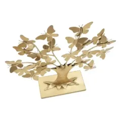 Dekoracja Drzewo Życia z motylami gold GLAM 31 x 8 x 30cm / 0116010003