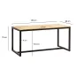 Wohnling Stół do jadalni Industrial akacja 180 x 90 x 76 cm / WL7.061
