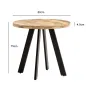 Wohnling Stół do jadalni IRON CRAFT naturalne mango Ø 80cm / WL7.055