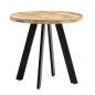 Wohnling Stół do jadalni IRON CRAFT naturalne mango Ø 80cm / WL7.055