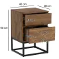 Wohnling Szafka nocna IRON CRAFT naturalne mango 40 x 38 x 60cm / WL6.850 Wohnling Szafka nocna IRON CRAFT naturalne mango 40 x 38 x 60cm / WL6.850