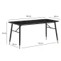 WOHNLING Stół do jadalni PARIS optyka czarnego marmuru 120x60x76cm / WL6.956
