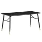 WOHNLING Stół do jadalni PARIS optyka czarnego marmuru 180x90x76cm / WL6.962
