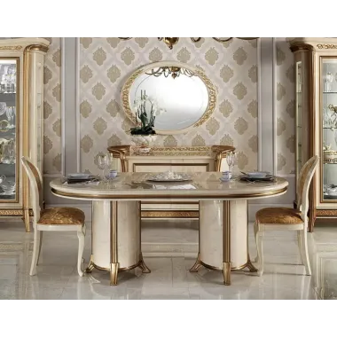 MELODIA Włoska witryna 1 drzwiowa z meandrem Versace 96cm / ArredoClassic