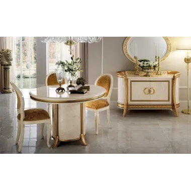 MELODIA Włoska witryna 1 drzwiowa z meandrem Versace 96cm / ArredoClassic