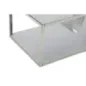 Stolik kawowy z miejscem na gazety srebrny 120 x 60 x 42cm / 141233000A