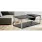 Stolik kawowy z miejscem na gazety czarny 120 x 60 x 42cm / 141233000N