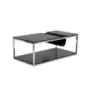 Stolik kawowy z miejscem na gazety czarny 120 x 60 x 42cm / 141233000N