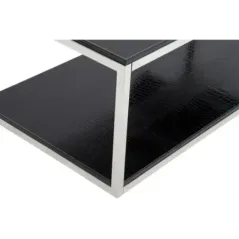 Stolik kawowy z miejscem na gazety czarny 120 x 60 x 42cm / 141233000N