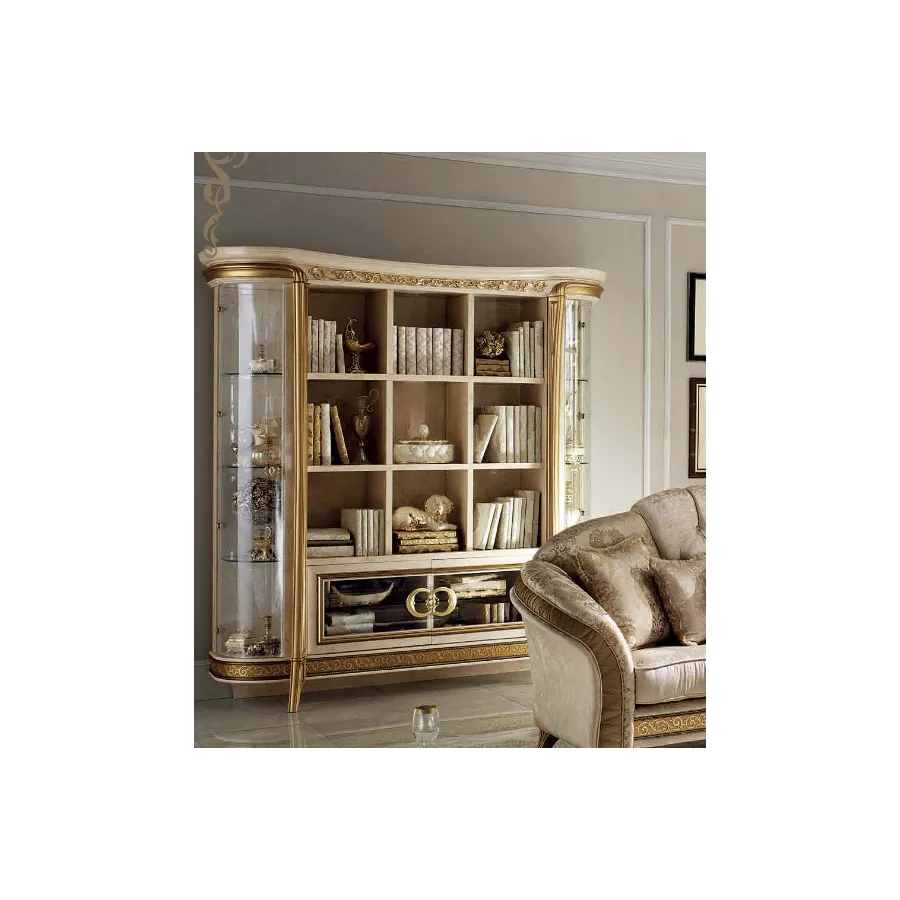 MELODIA Włoski Regał Biblioteczka do salonu 205cm / ArredoClassic MELODIA Włoski Regał Biblioteczka do salonu 205cm / ArredoClassic