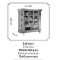 MELODIA Włoski Regał Biblioteczka do salonu 205cm / ArredoClassic MELODIA Włoski Regał Biblioteczka do salonu 205cm / ArredoClassic