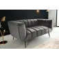 Invicta Sofa NOBLESSE 2 osobowa szary aksamit 165cm / 45050 Invicta Sofa NOBLESSE 2 osobowa szary aksamit 165cm / 45050