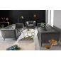 Invicta Sofa NOBLESSE 2 osobowa szary aksamit 165cm / 45050 Invicta Sofa NOBLESSE 2 osobowa szary aksamit 165cm / 45050
