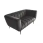 Invicta Sofa NOBLESSE 2 osobowa szary aksamit 165cm / 45050 Invicta Sofa NOBLESSE 2 osobowa szary aksamit 165cm / 45050