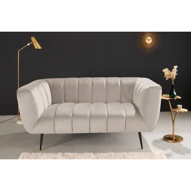 Invicta Sofa Noblesse 2 osobowa szampański aksamit 165cm / 44537