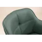 Invicta Krzesło EUPHORIA skórzane zielone obrotowe 180° / 45863 Invicta Krzesło EUPHORIA skórzane zielone obrotowe 180° / 45863