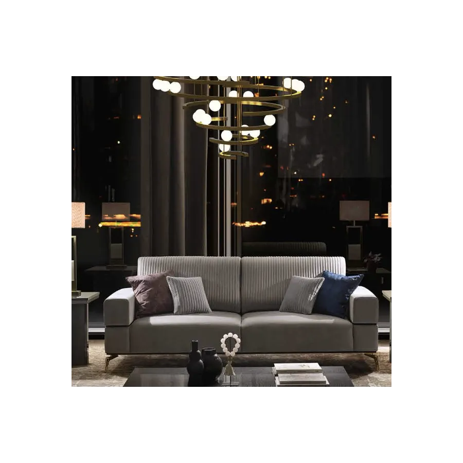 MERIDIANA Włoska Sofa 3 osobowa tapicerowana 240cm / Adora MERIDIANA Włoska Sofa 3 osobowa tapicerowana 240cm / Adora