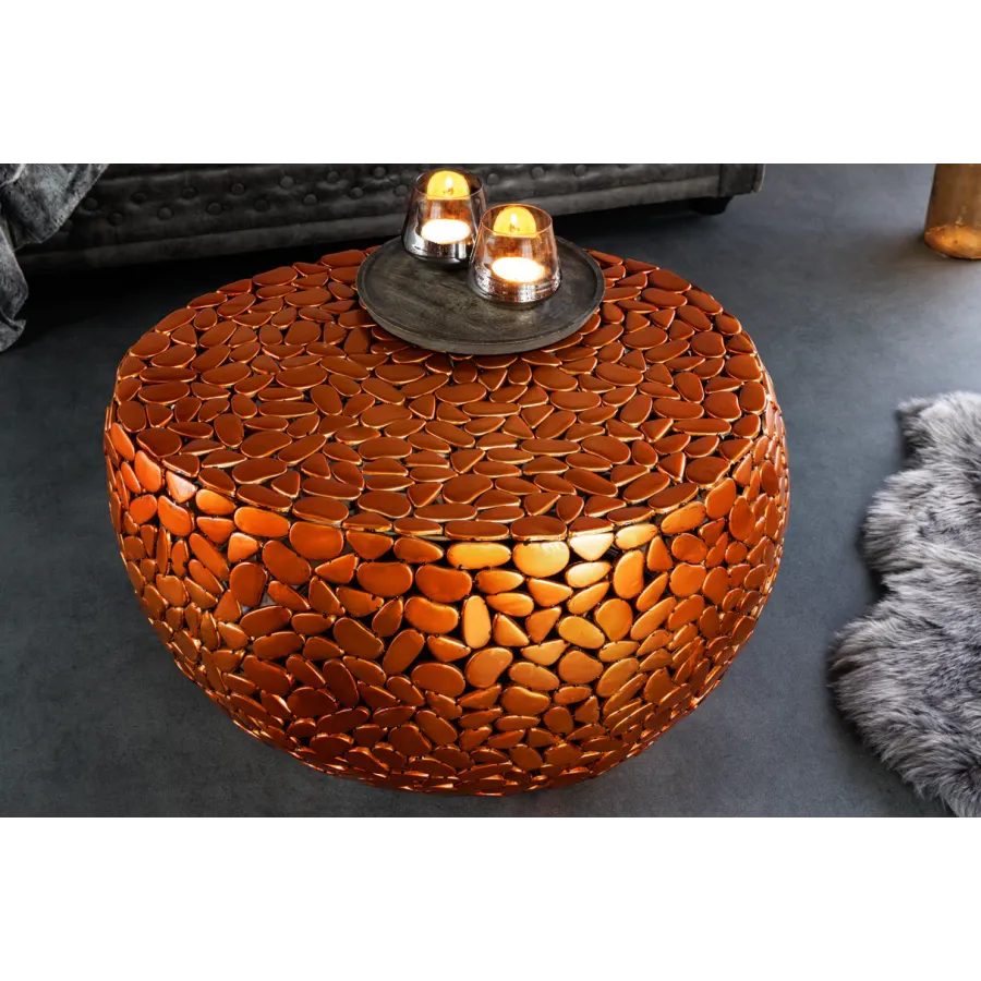 Invicta Stolik Stone Mosaic miedź 72cm / 41434